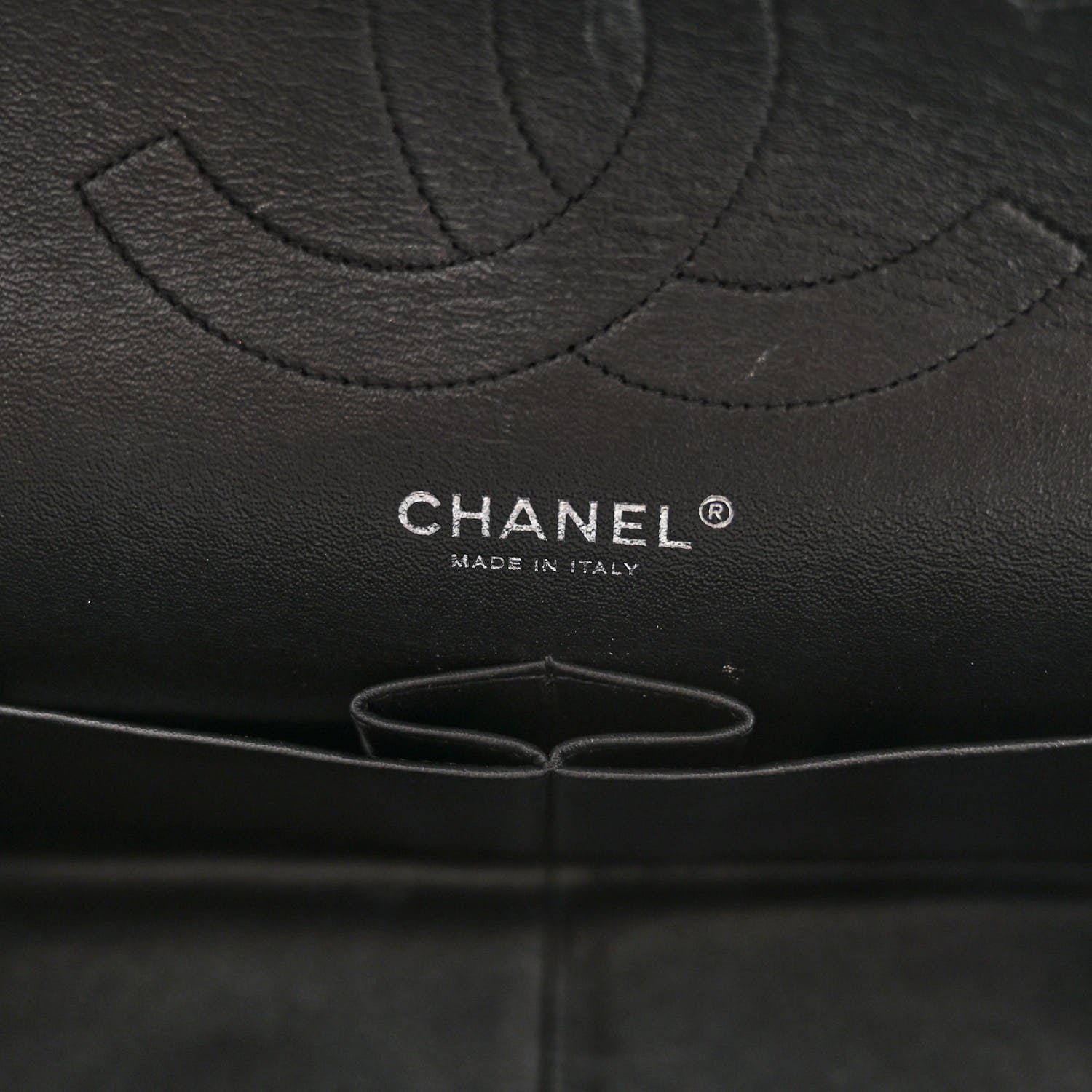 Chanel Lambskin Chevron Quilted Jumbo Double Flap So Black 6 of 11