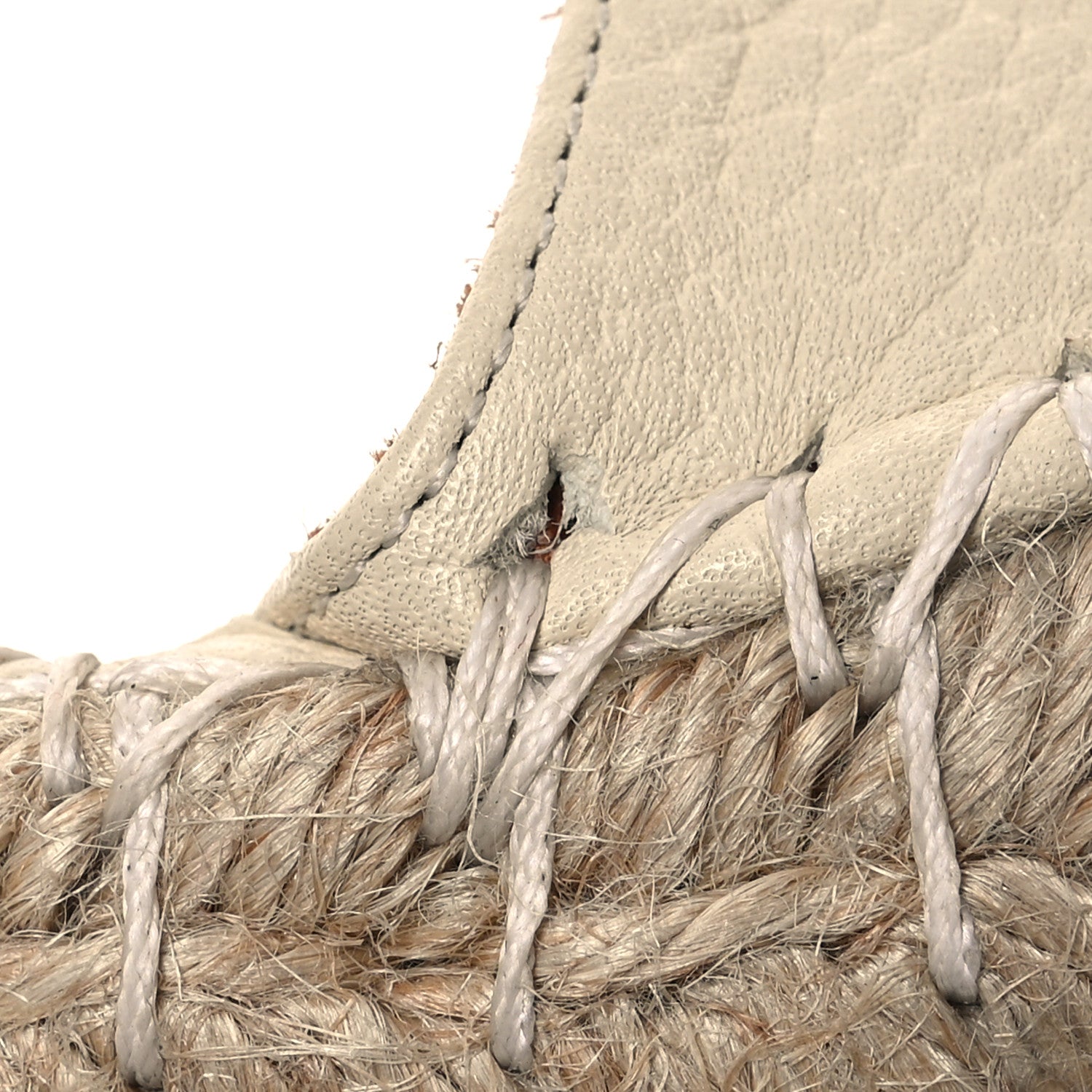 Valentino Garavani Grained Calfskin Rockstud Ankle Wrap Espadrille 15/85mm Wedges 38 Light Ivory 12 of 15