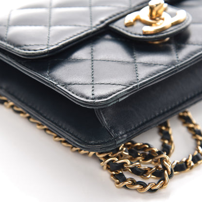 Chanel Lambskin Quilted Mini Crossing Times Flap Green 5 of 20