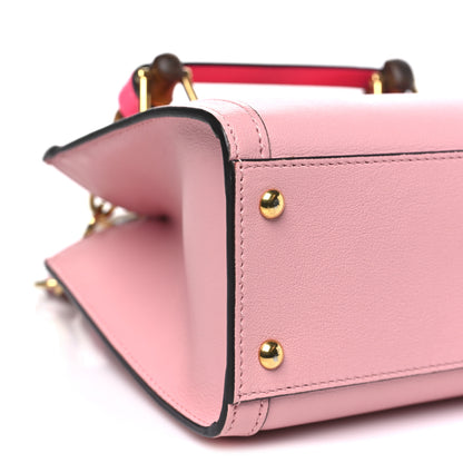 Gucci Wonka Grain Calfskin Mini Diana Tote Bag Wild Rose Fuxia Fluo 9 of 10