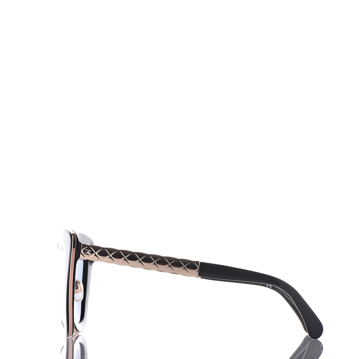 Chanel Cat Eye Quilted Sunglasses 5368 Black Pink 3 of 11