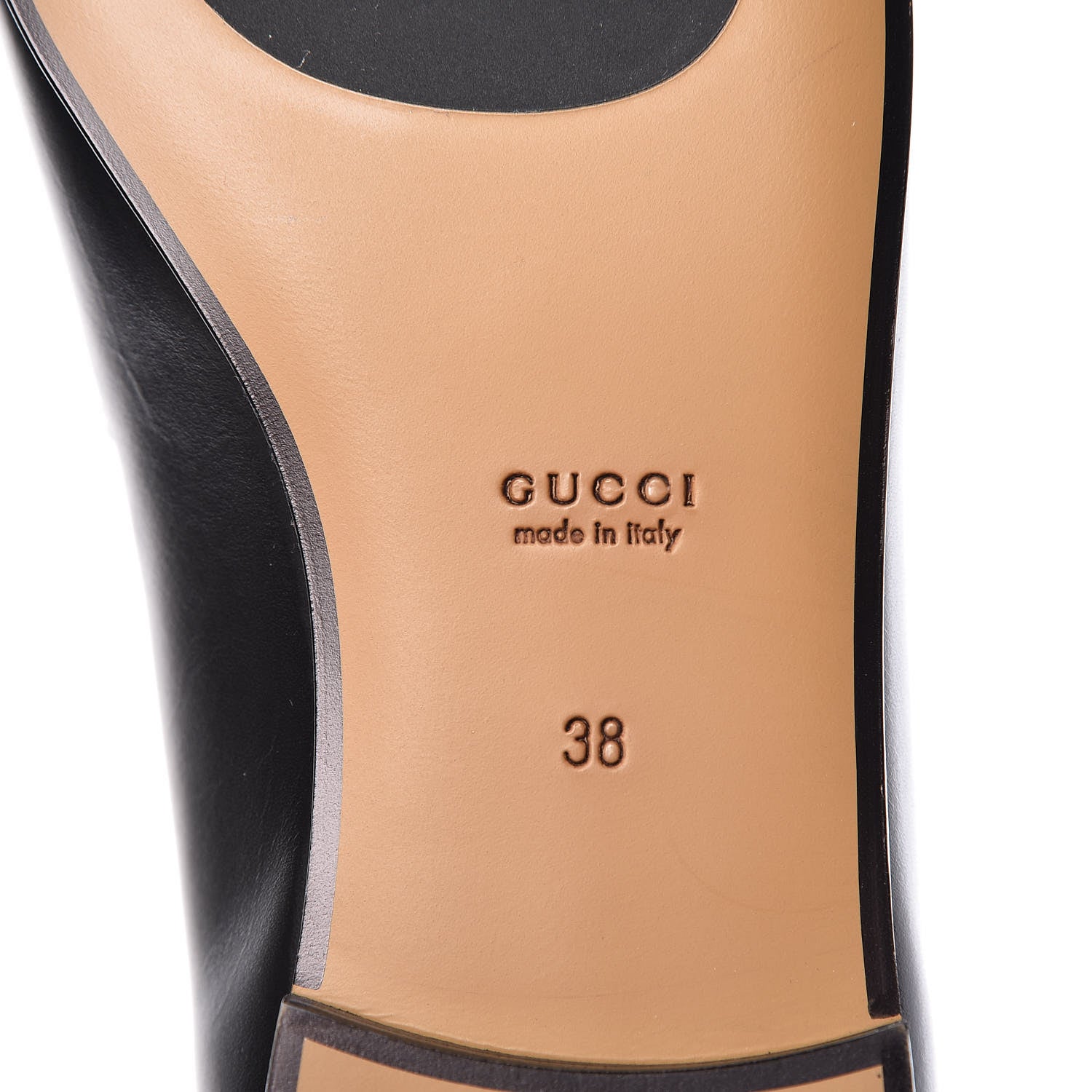 Gucci Calfskin Womens Jordaan Loafers 38 Black 6 of 9