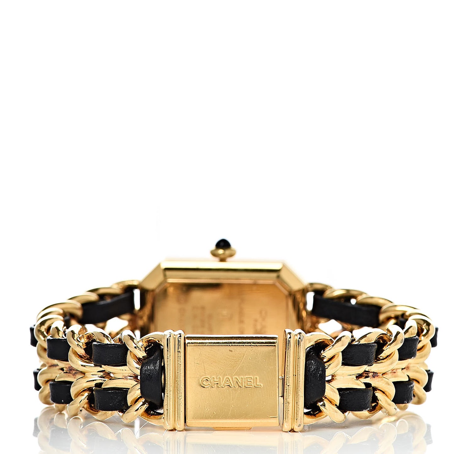 Stainless Steel Lambskin 20mm Chain Premiere Quartz Watch Gold M