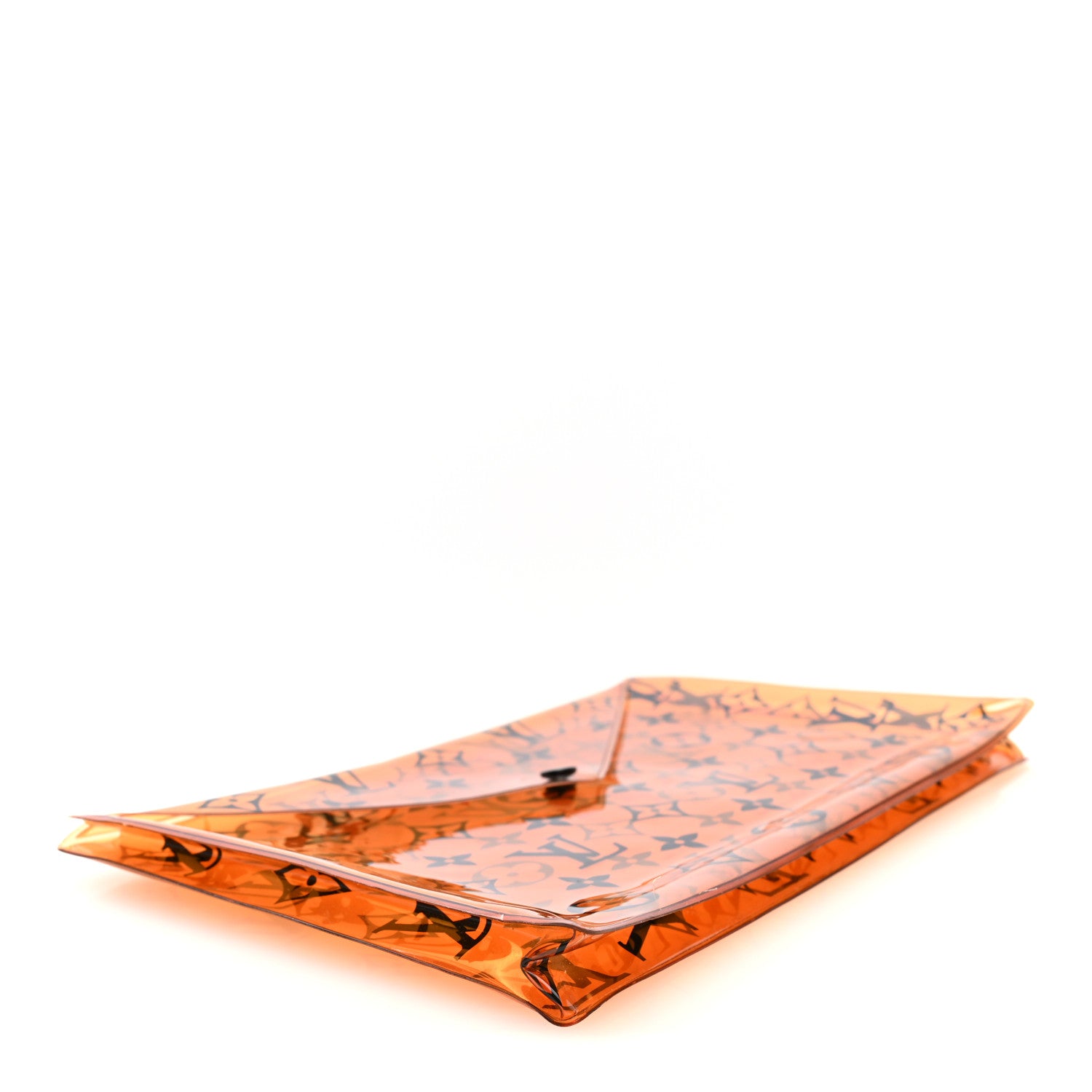 Louis Vuitton PVC Monogram Printed Envelope Pouch Orange 4 of 5