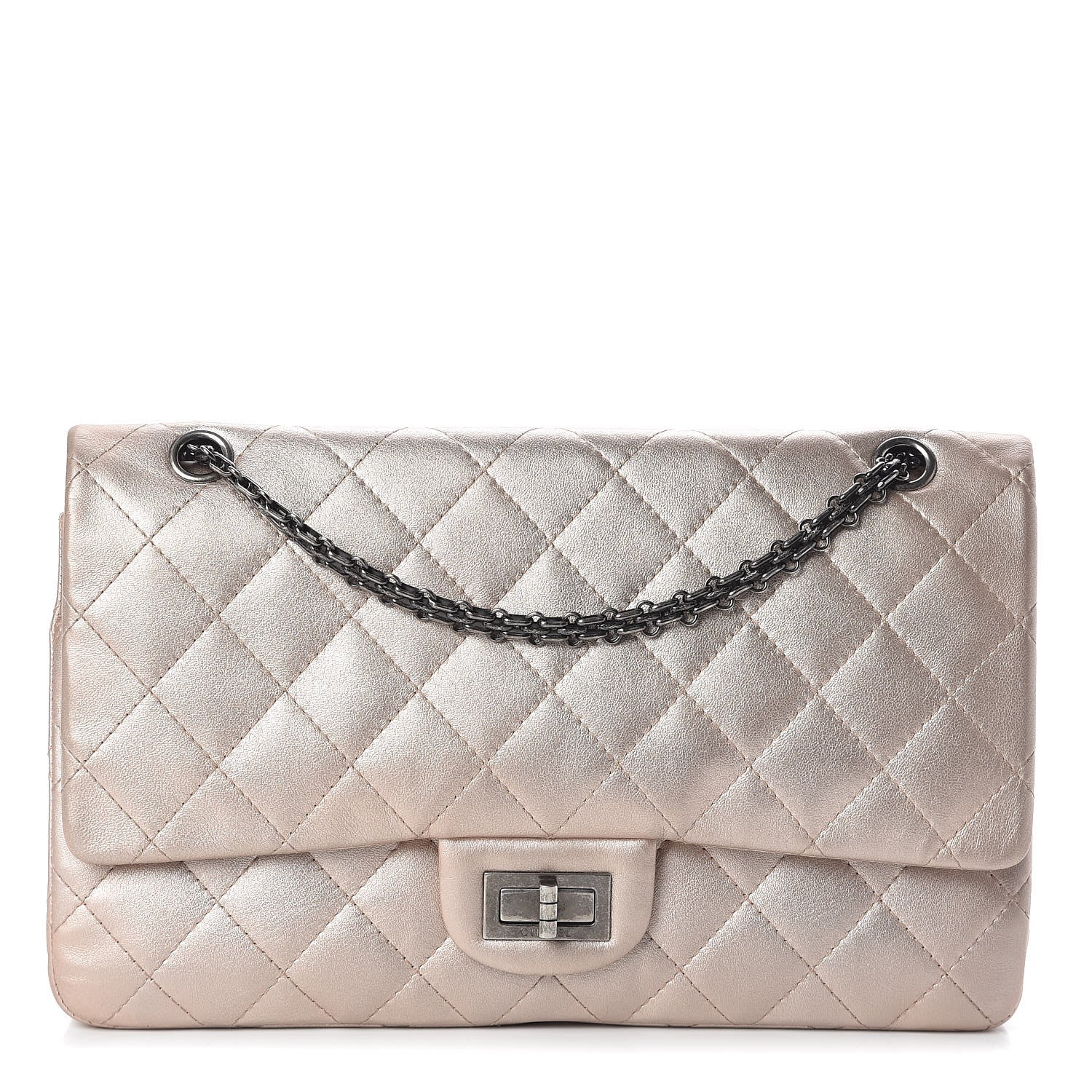 Chanel Metallic Calfskin Quilted 2.55 Reissue 227 Flap Gold 1 of 11