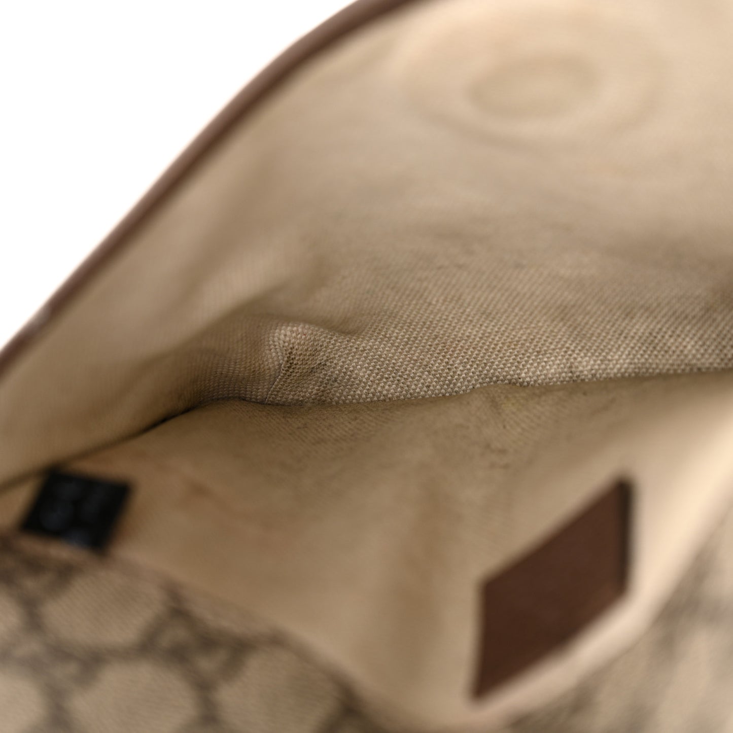 GG Supreme Monogram Neo Vintage Web Belt Bag Brown