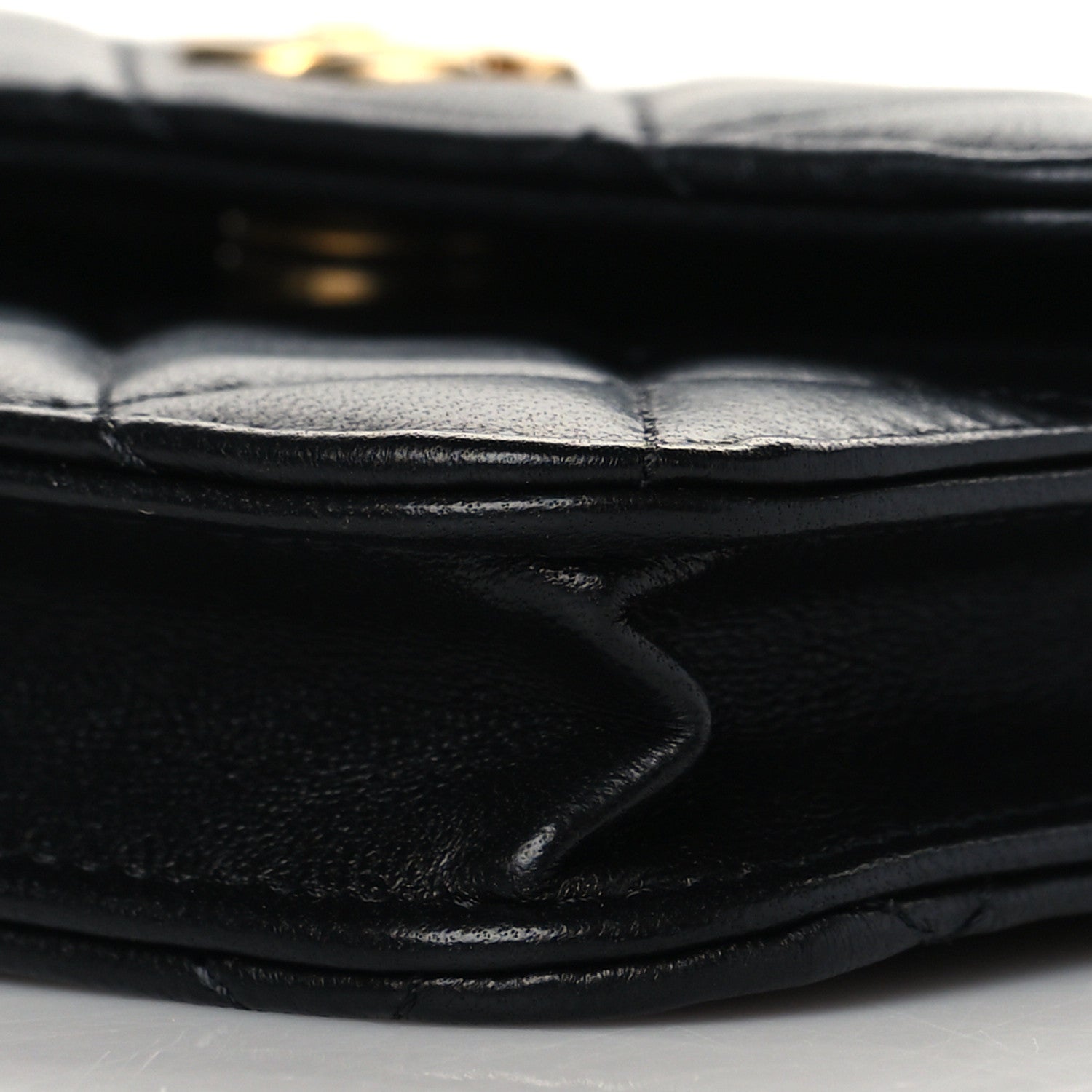 Chanel Lambskin Quilted Pearl Crush Clutch With Chain Black 11 of 12