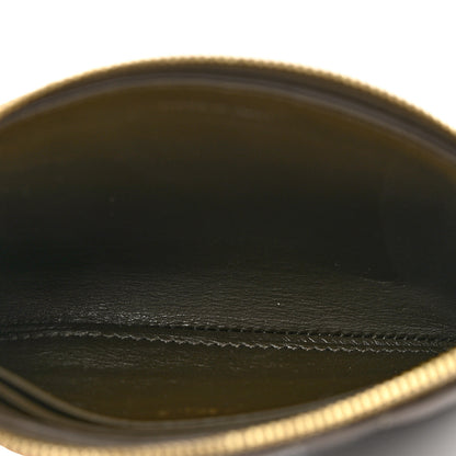 Celine Calfskin Quilted C Charm Coin Card Pouch Khaki 5 of 7