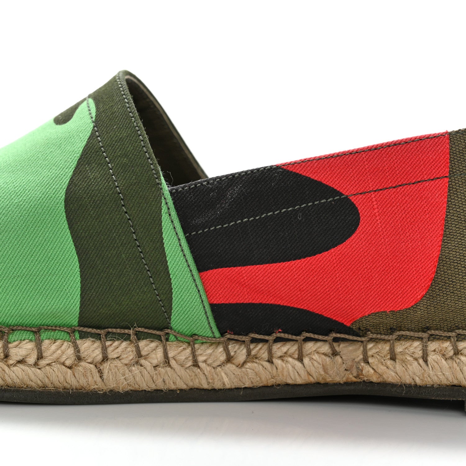 Valentino Garavani Canvas Camouflage Espadrille Flats 39 Multicolor 12 of 12