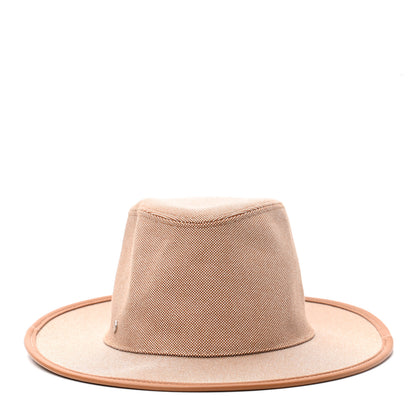Hermes Stretch H Cotton Canvas Lambskin Ossie Hat 59 3 of 10