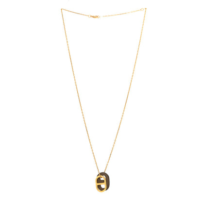 Hermes Swift O'Maillon Pendant Necklace Etoupe 3 of 7