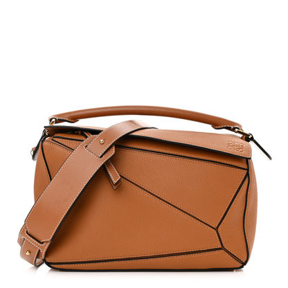 Loewe Calfskin Medium Puzzle Bag Tan 1 of 9