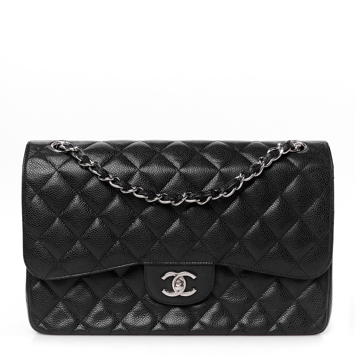 Chanel Caviar Quilted Jumbo Double Flap Black 1 of 11