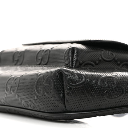 Gucci Calfskin GG Tennis Embossed Pocket Belt Bag Black 10 of 10