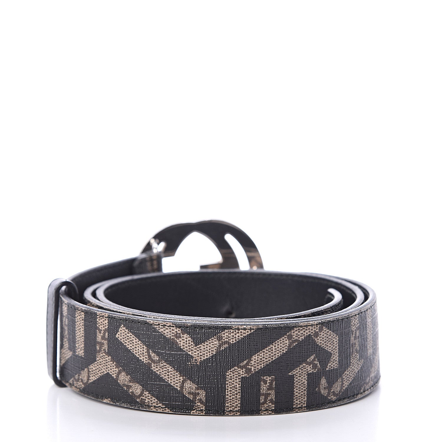 Gucci GG Supreme Monogram Caleido Interlocking G Belt 100 40 Dark Brown 2 of 7