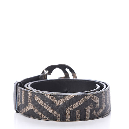 Gucci GG Supreme Monogram Caleido Interlocking G Belt 100 40 Dark Brown 2 of 7