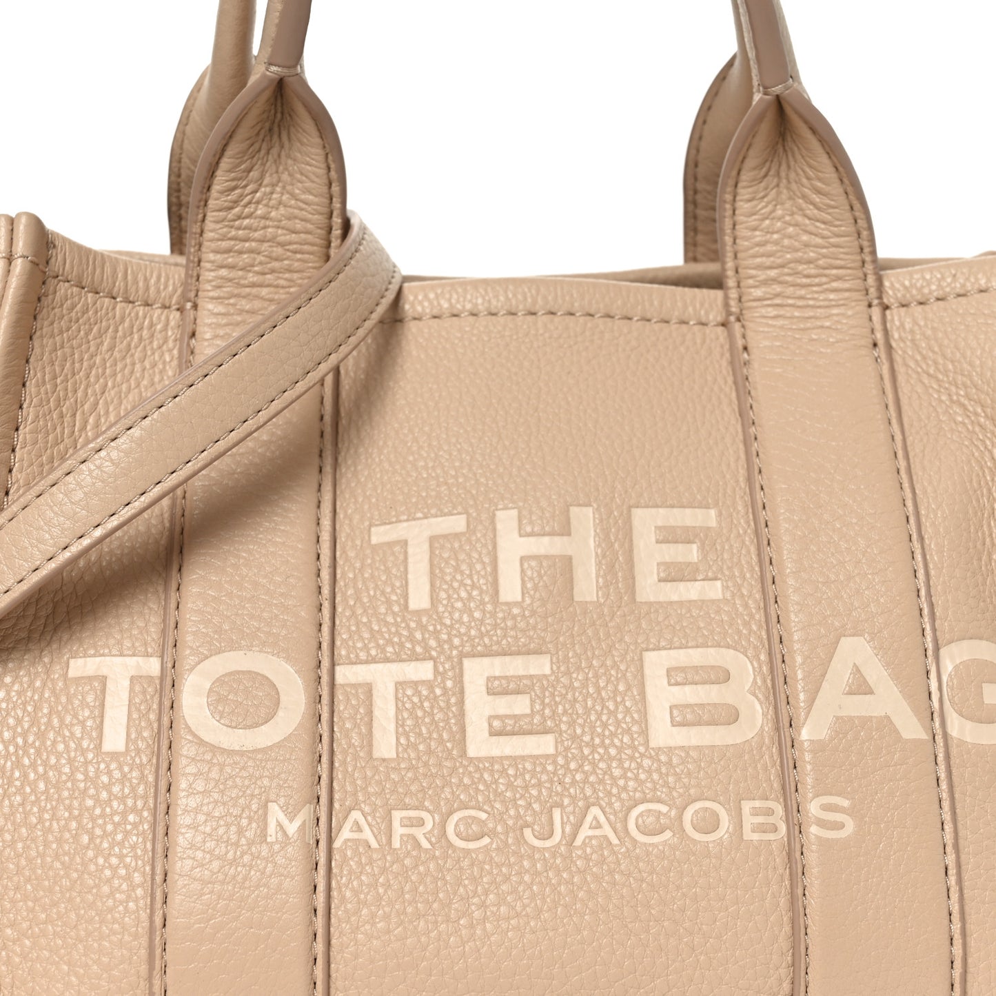 Grained Calfskin Small The Tote Bag Cotton Twine