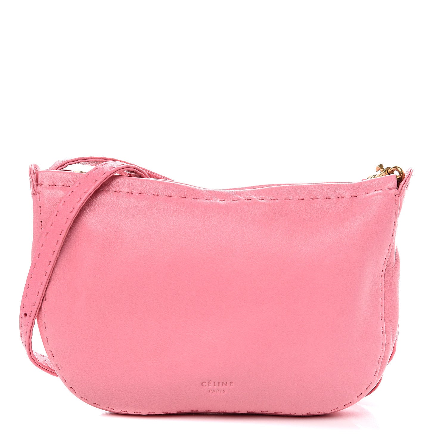 Celine Soft Lambskin Mini Croissant Pouch Crossbody Bag Bubble 1 of 7