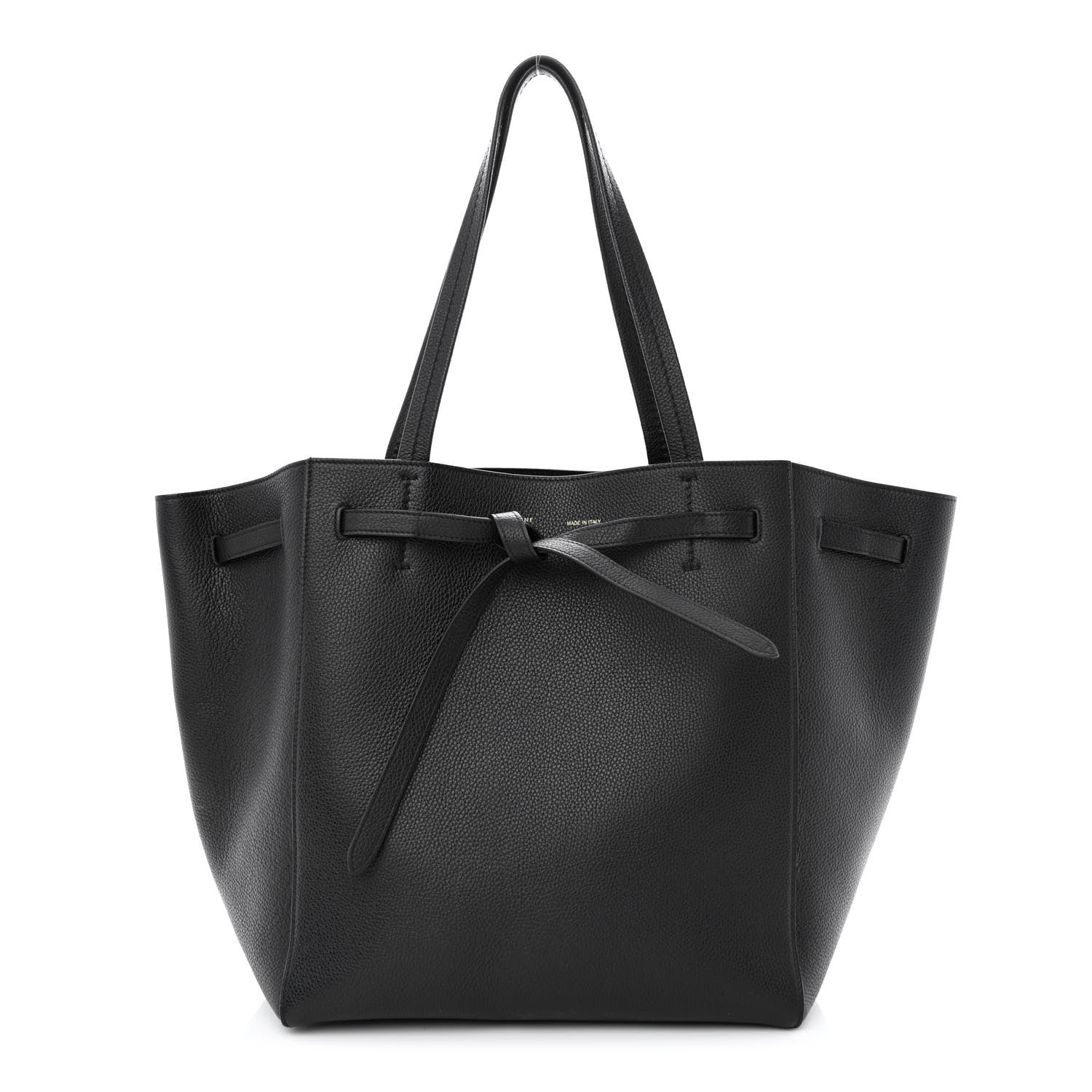 Celine Soft Grained Calfskin Small Belt Cabas Phantom Black 1 of 10
