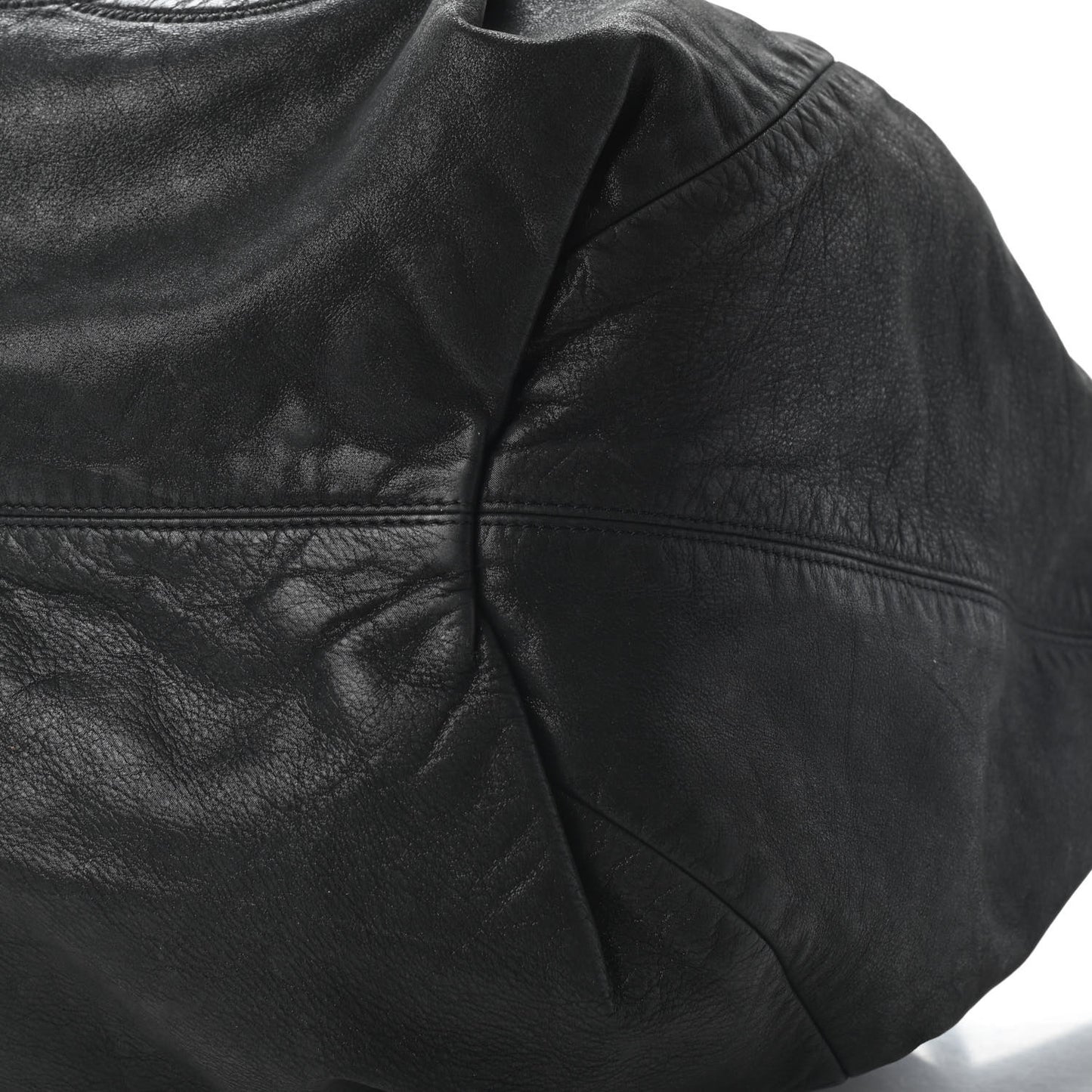 Iridescent Calfskin Large Stretch Spirit Cabas Black