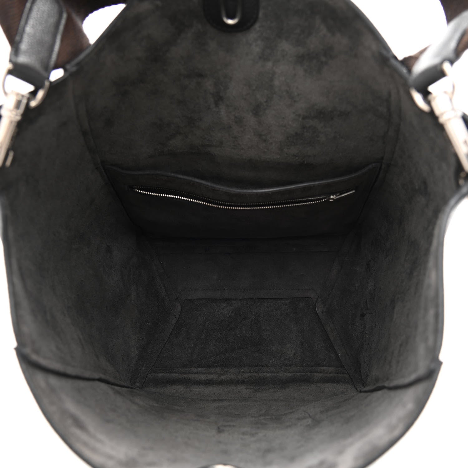 Celine Soft Grained Calfskin Sangle Bucket Bag Anthracite 5 of 8