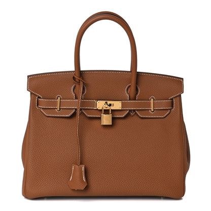 Hermes Togo Birkin 30 Gold 1 of 12