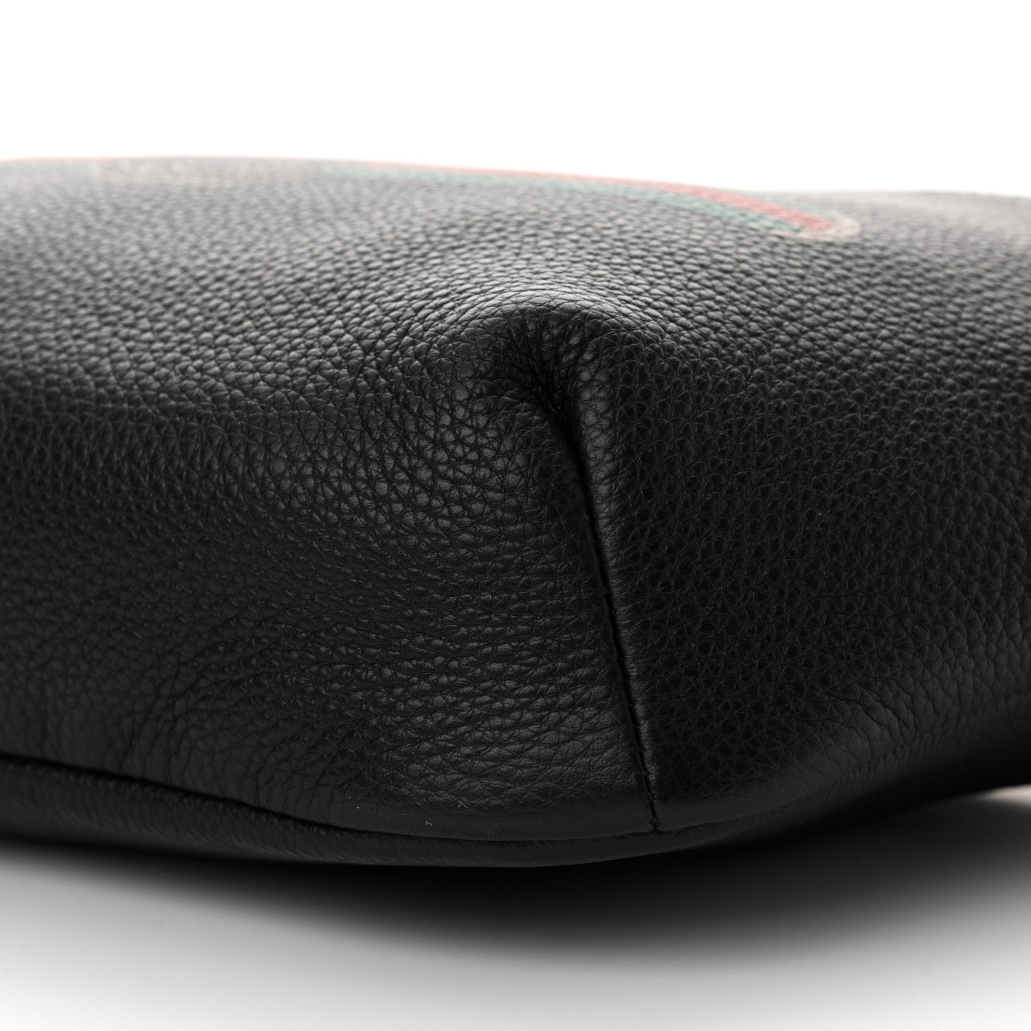 Gucci Grained Calfskin Logo Belt Bag Black 11 of 12