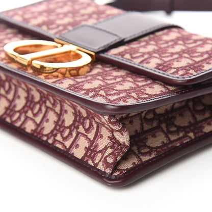 Christian Dior Oblique 30 Montaigne Flap Bag Burgundy 8 of 10