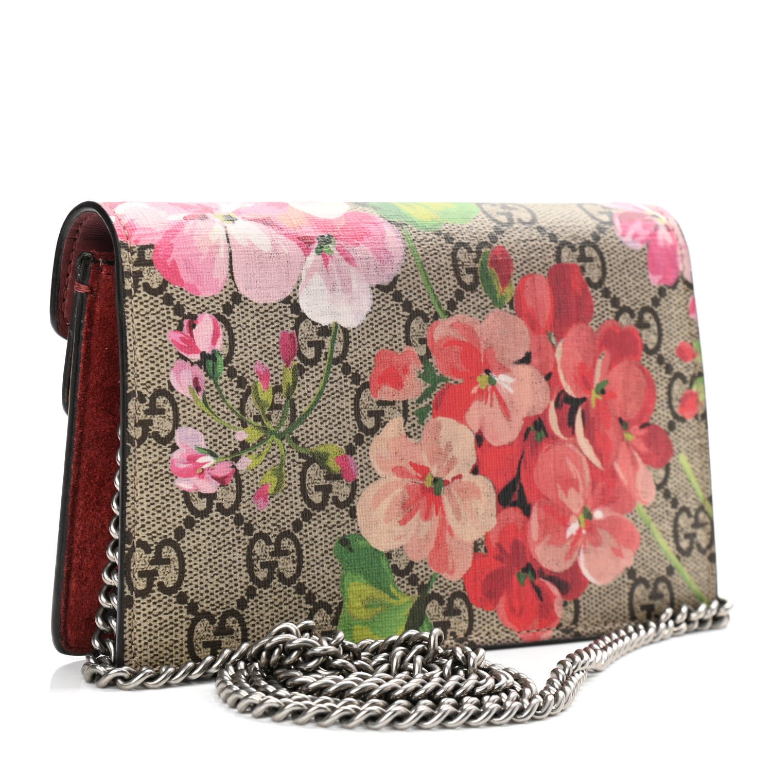 Gucci GG Supreme Monogram Blooms Super Mini Dionysus Shoulder Bag Beige Multicolor Dry Rose 3 of 13