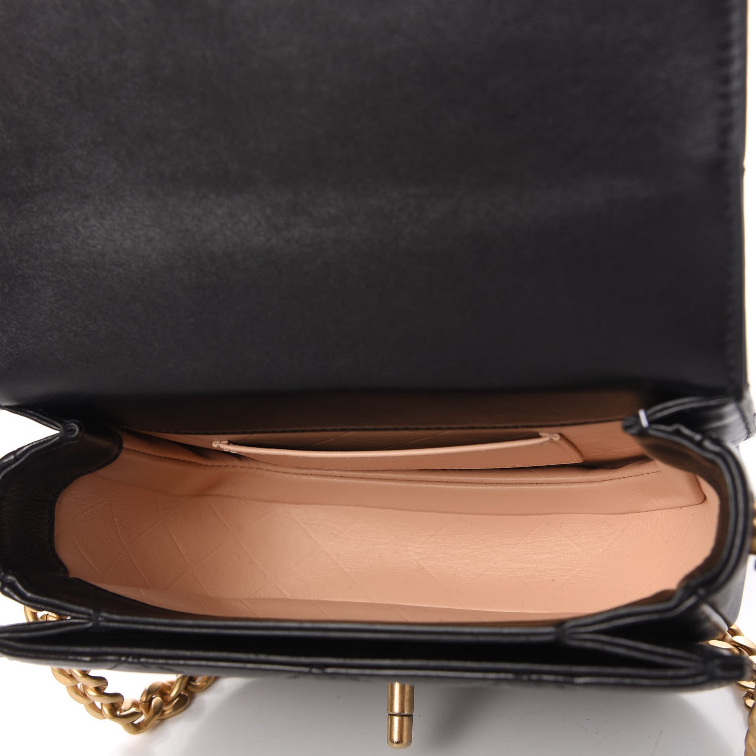 Chanel Calfskin Quilted Moon Messenger Black 5 of 10