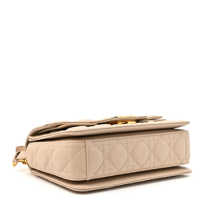 Christian Dior Lambskin Cannage Small Jolie Top Handle Bag Powder Beige Latte 4 of 11