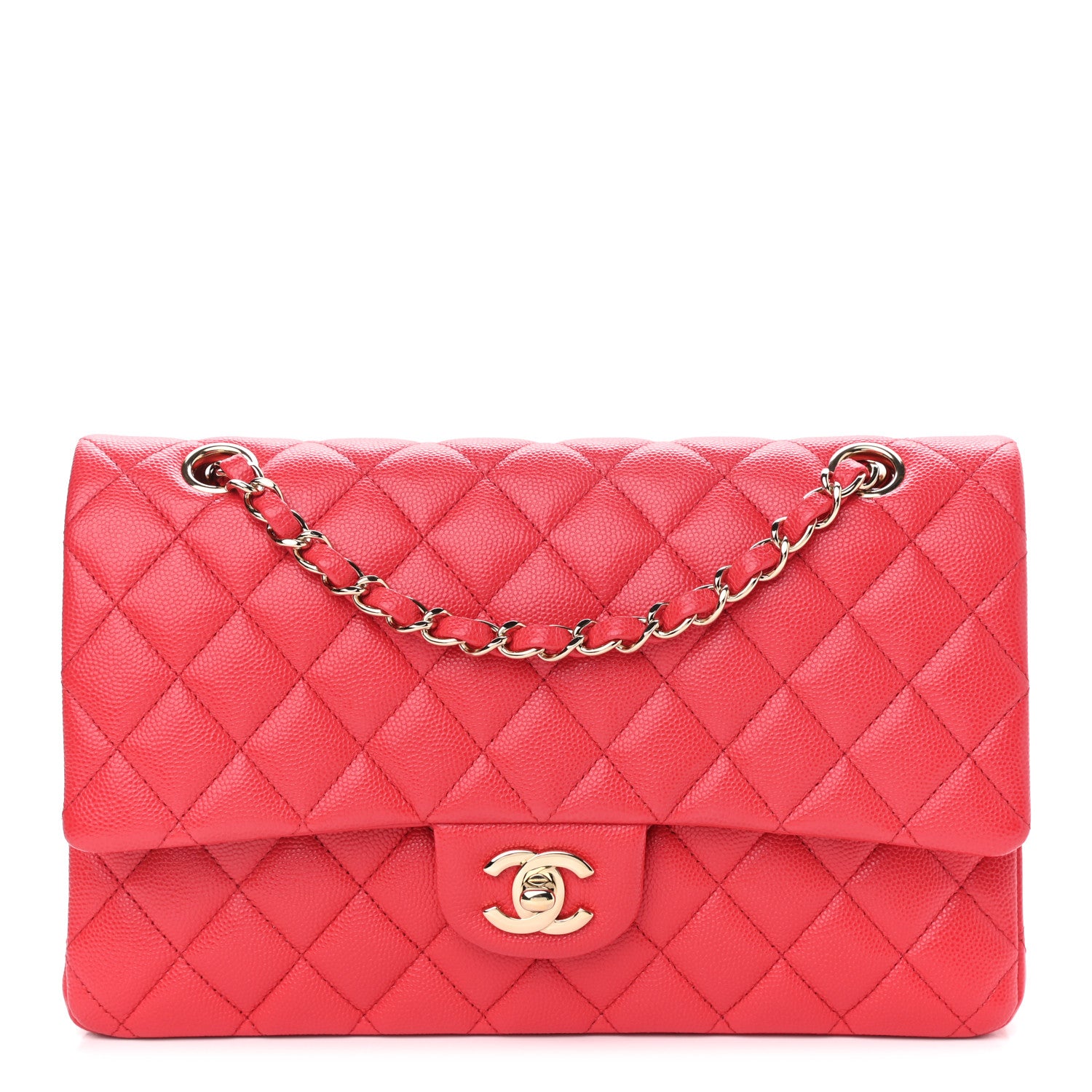Chanel Caviar Quilted Medium Double Flap Red 1 of 11