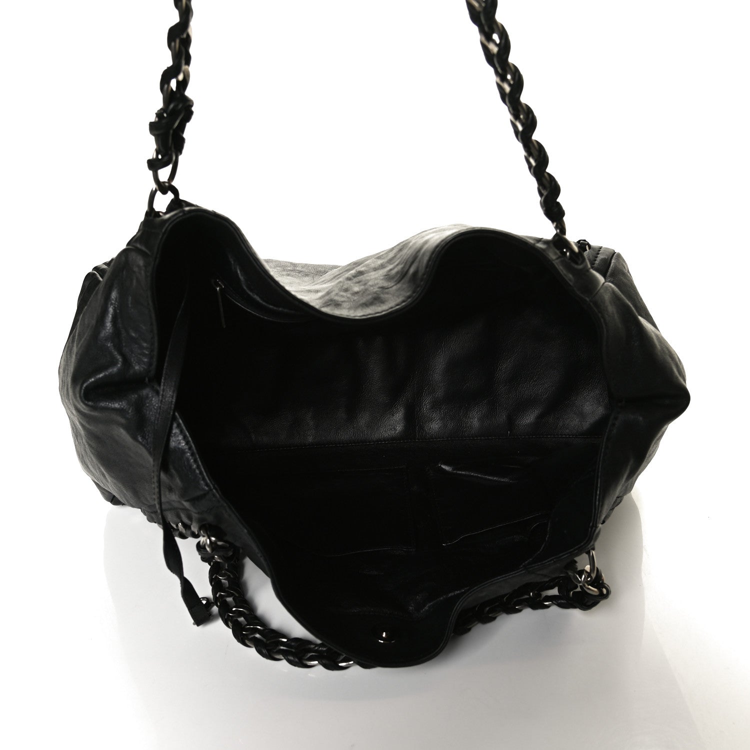Chanel Calfskin East West Modern Chain Tote Black 8 of 26