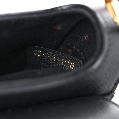 Christian Dior Grained Calfskin Mini Saddle Bag Black 7 of 14