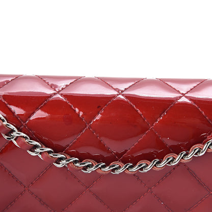Chanel Patent Quilted Brilliant Wallet On Chain WOC Red 11 of 20