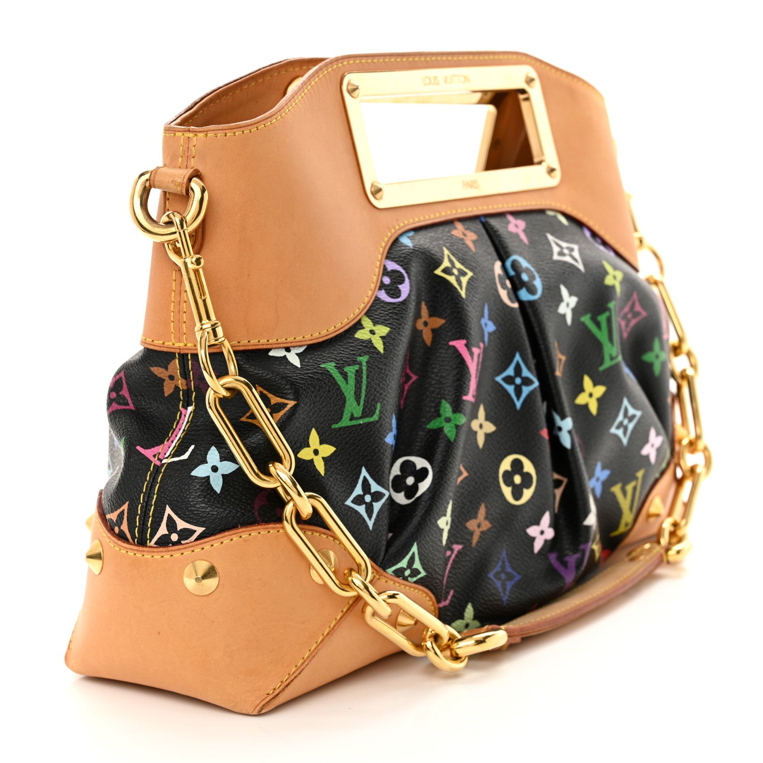 Louis Vuitton Monogram Multicolor Judy MM Black 3 of 11