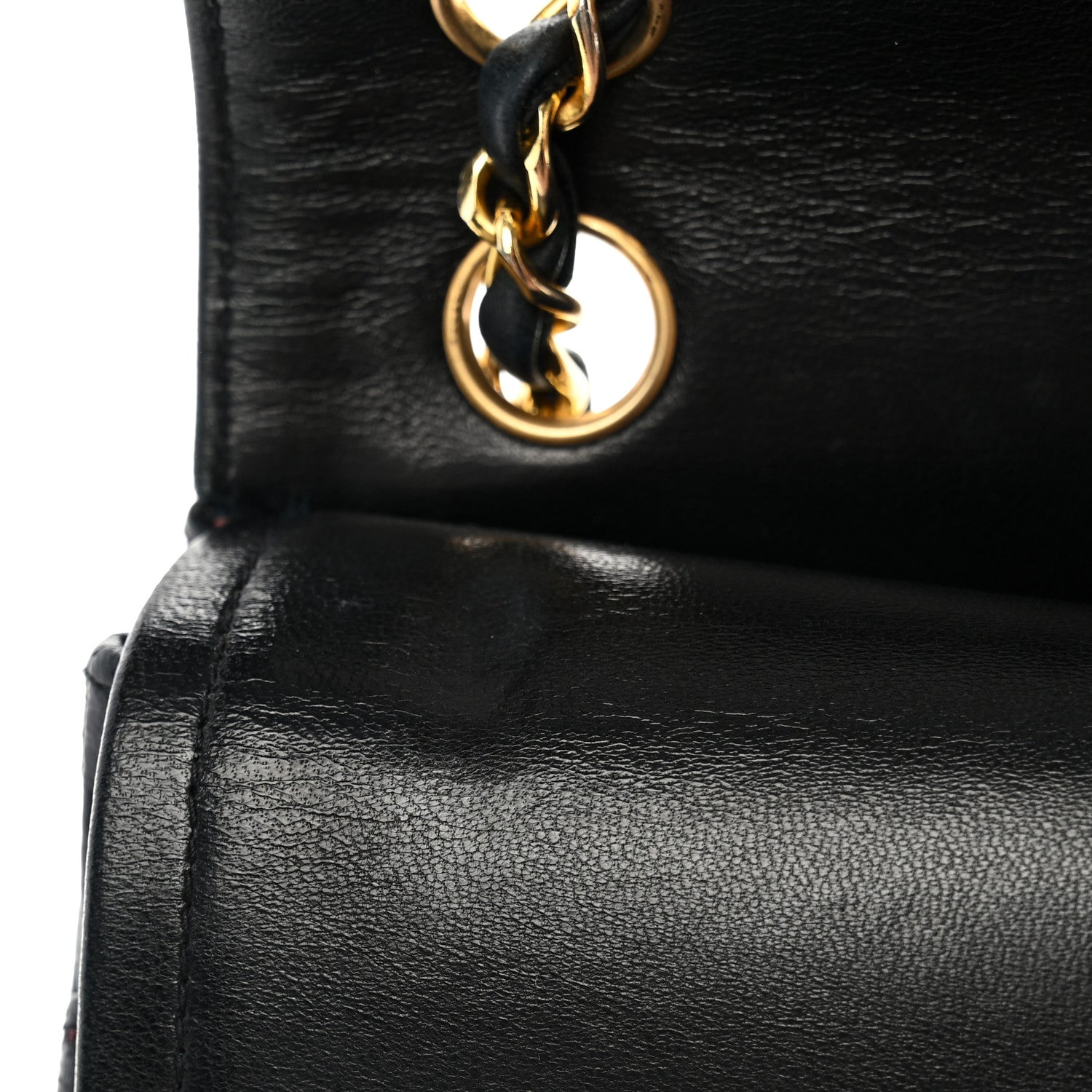 Chanel Lambskin Quilted Medium Double Flap Black 13 of 13