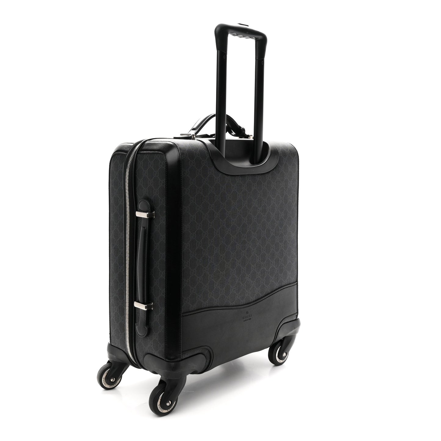 GG Supreme Monogram Calfskin Carry On Trolley Black