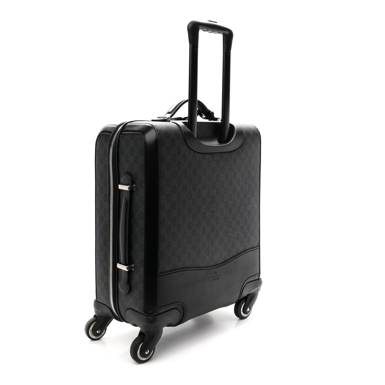 Gucci GG Supreme Monogram Calfskin Carry On Trolley Black 2 of 9