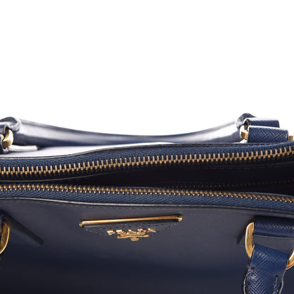 Prada Saffiano Medium Galleria Double Zip Tote Bluette 10 of 18
