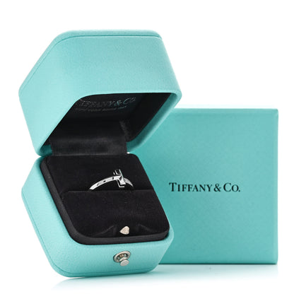 Tiffany 18K White Gold Diamond 2.5mm T T1 Ring 56 7.5 5 of 5