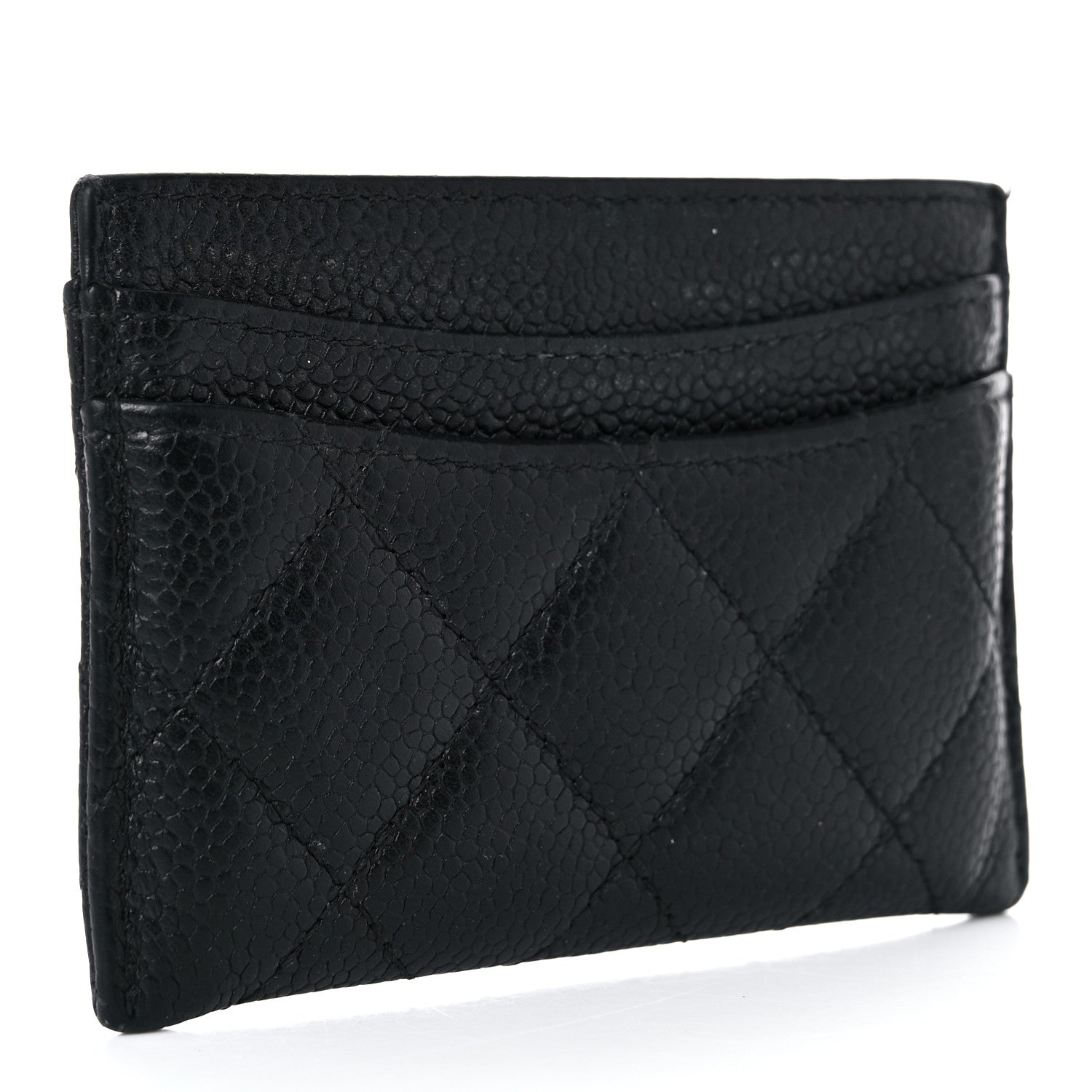 Chanel Caviar Quilted Card Holder Black 3 of 9
