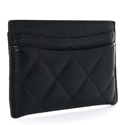Chanel Caviar Quilted Card Holder Black 3 of 9