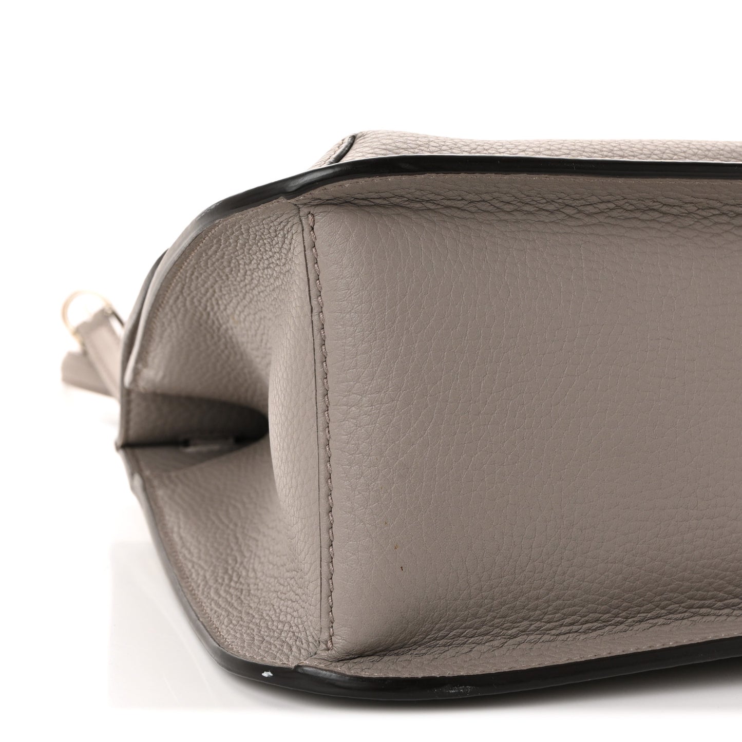 Cellarius Calfskin Medium Bamboo Daily Flap Shoulder Bag Storm Grey