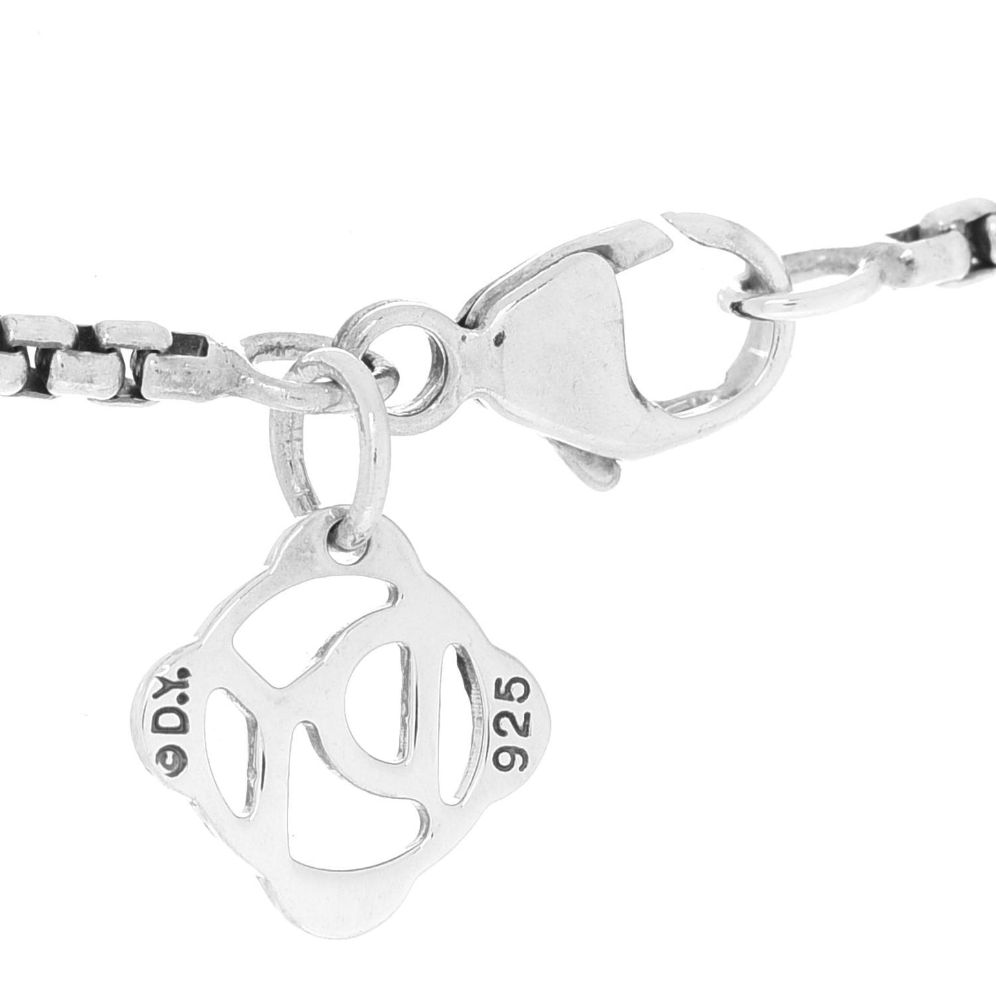 Sterling Silver Diamond Cable Classics Cross Necklace