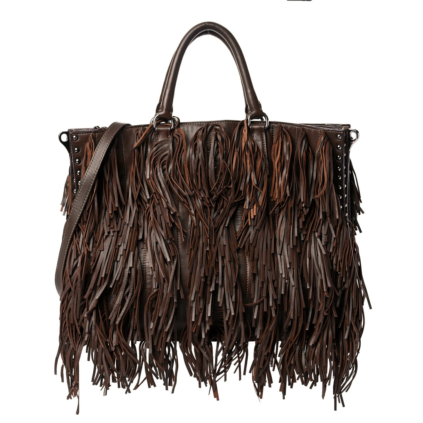 Nappa Fringe Shopping Tote Noce