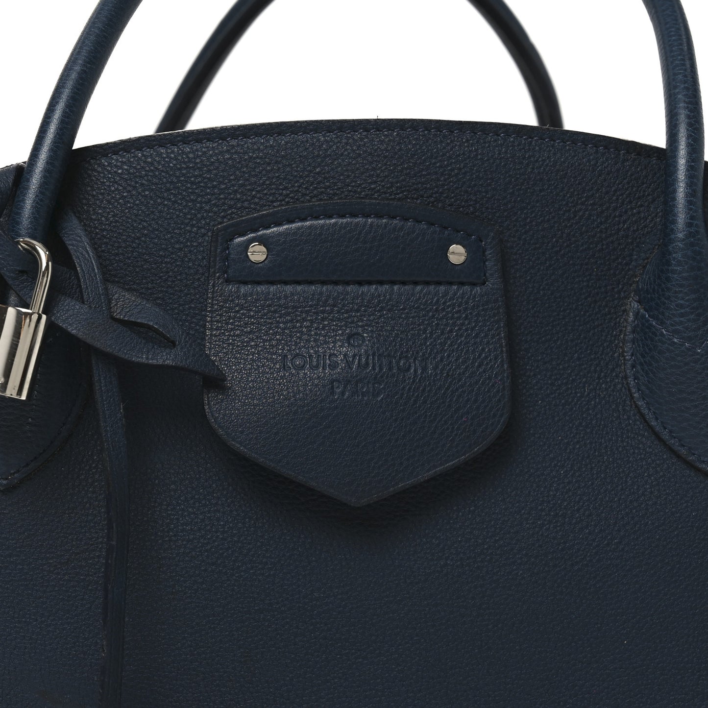 Veau Ecorce Haute Maroquinerie Milaris Blue Marine Vison