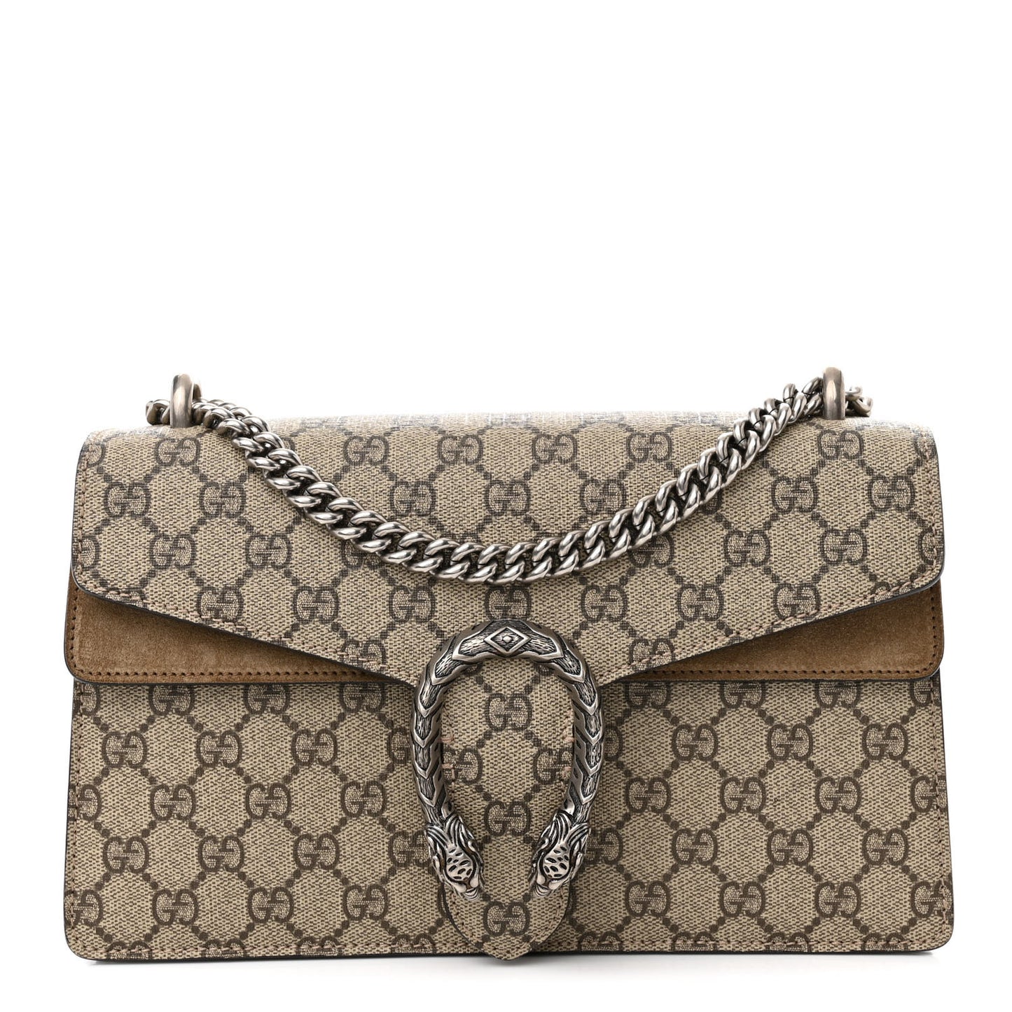 GG Supreme Monogram Small Dionysus Shoulder Bag Taupe