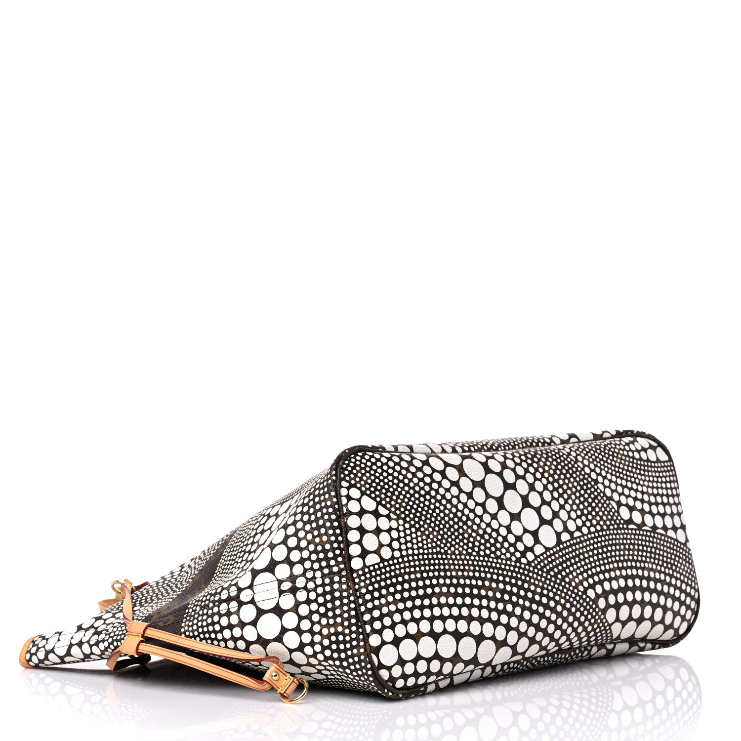 Louis Vuitton Monogram Kusama Waves Neverfull MM White 4 of 14