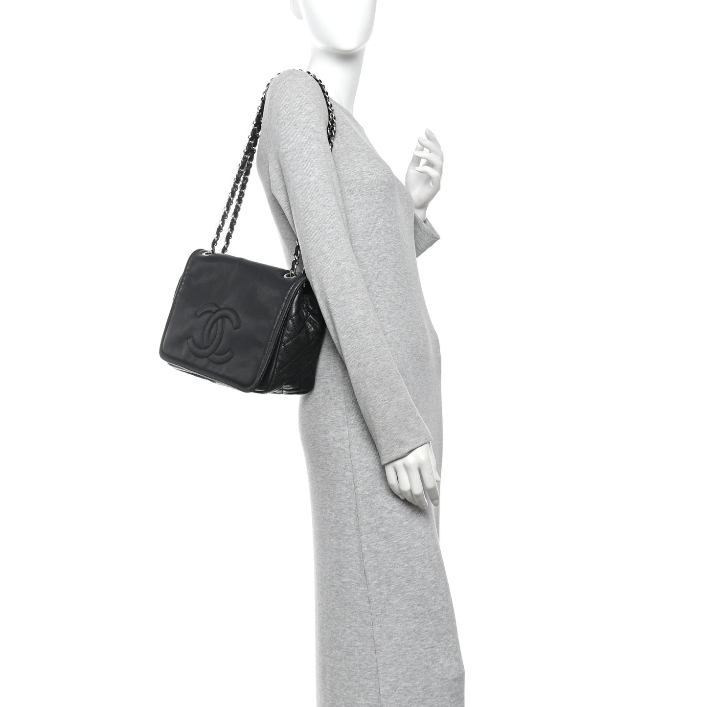 Caviar Timeless CC Flap Bag Black